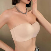 Women's Invisible Bralette - Seamless Strapless Chest Wrap Bandeau - Himpall